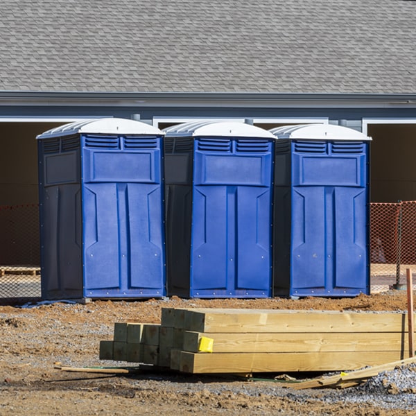 is there a specific order in which to place multiple portable toilets in Reed Point MT